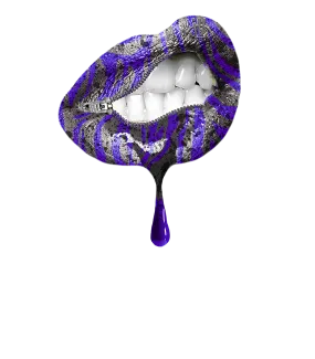 Air Jordan 3 Dark Iris - White T-Shirt (LIPS UNSEALED)