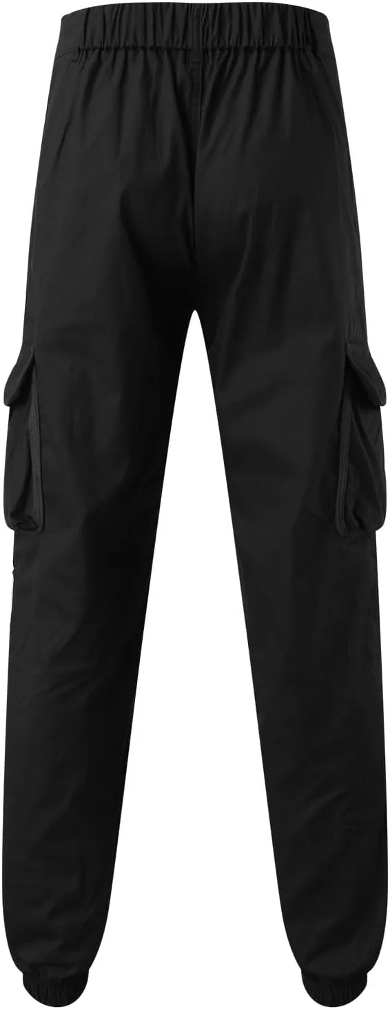 Baggy Jeans Men Winter High Street Fashion Leisure Loose Sports Running Solid Color Lace Up Pants Sweater Pants para