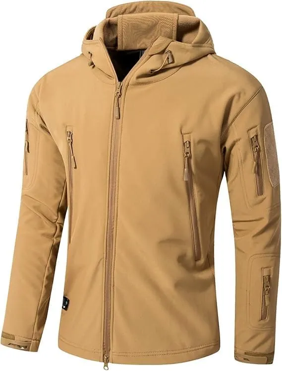 Blyo Waterproof Thermal Jacket Windproof Winter Ski Snow Jacket Hiking Outdoor Cold Weather Jackets Soft Shell Coat for Men