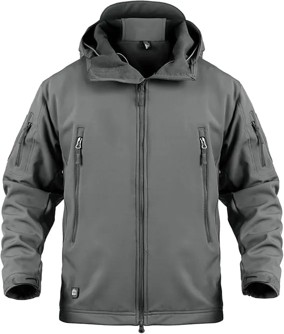 Blyo Waterproof Thermal Jacket Windproof Winter Ski Snow Jacket Hiking Outdoor Cold Weather Jackets Soft Shell Coat for Men