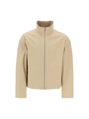 Boxy High Neck Wool Jacket