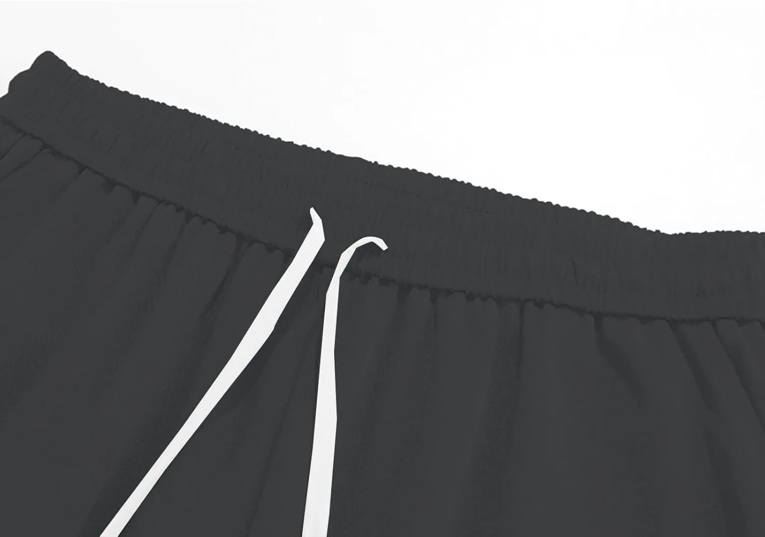 Casual Pants for Men Baggy Fit Plus Size Trousers Straight Wide Leg Elastic Waist Drawstring Summer Sweatpants