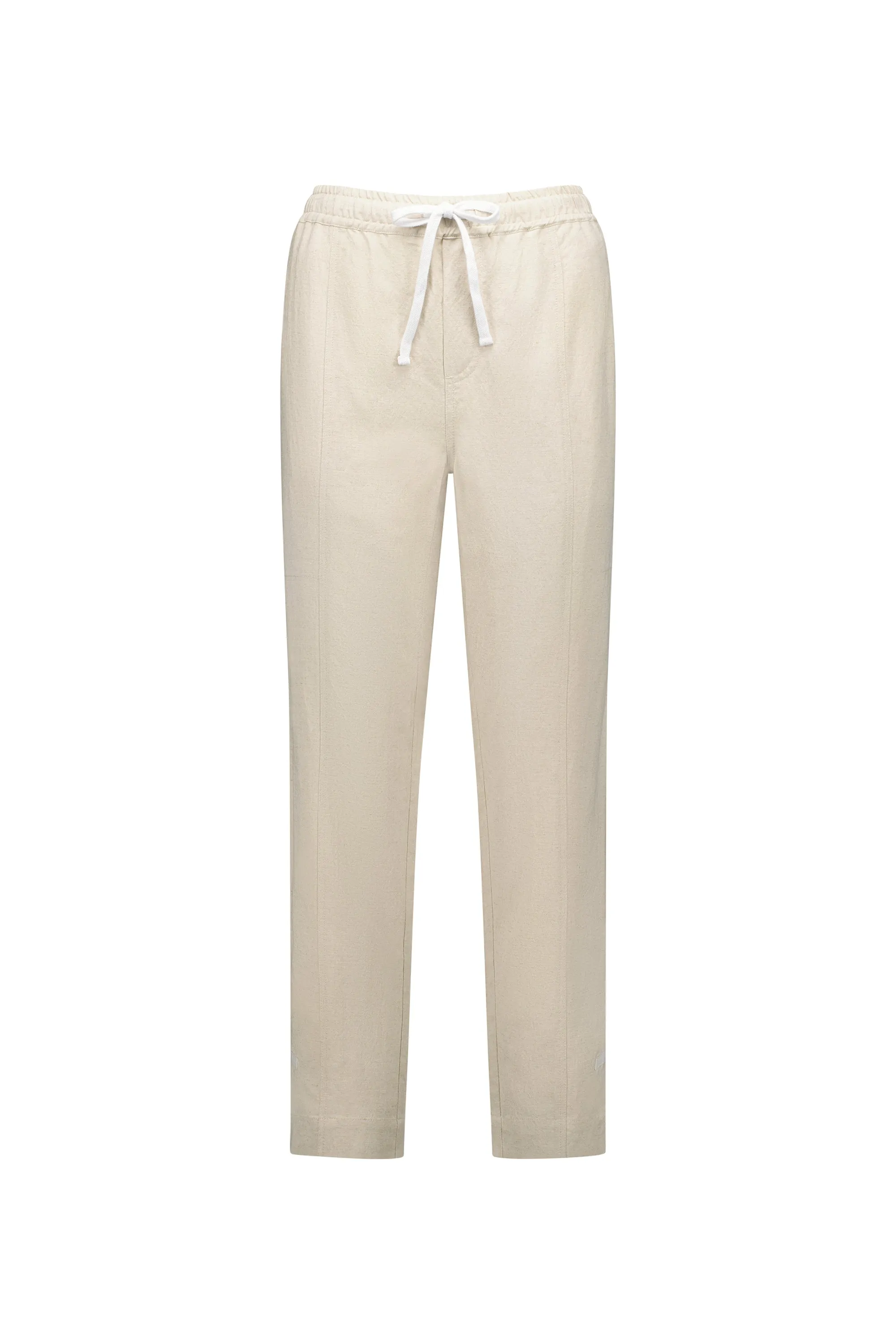 Checker Pant -Ecru/White