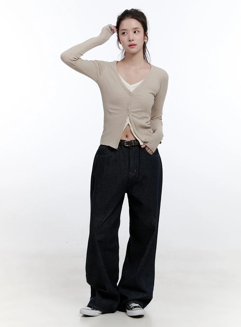 Color Block Layered Long Sleeve ON418