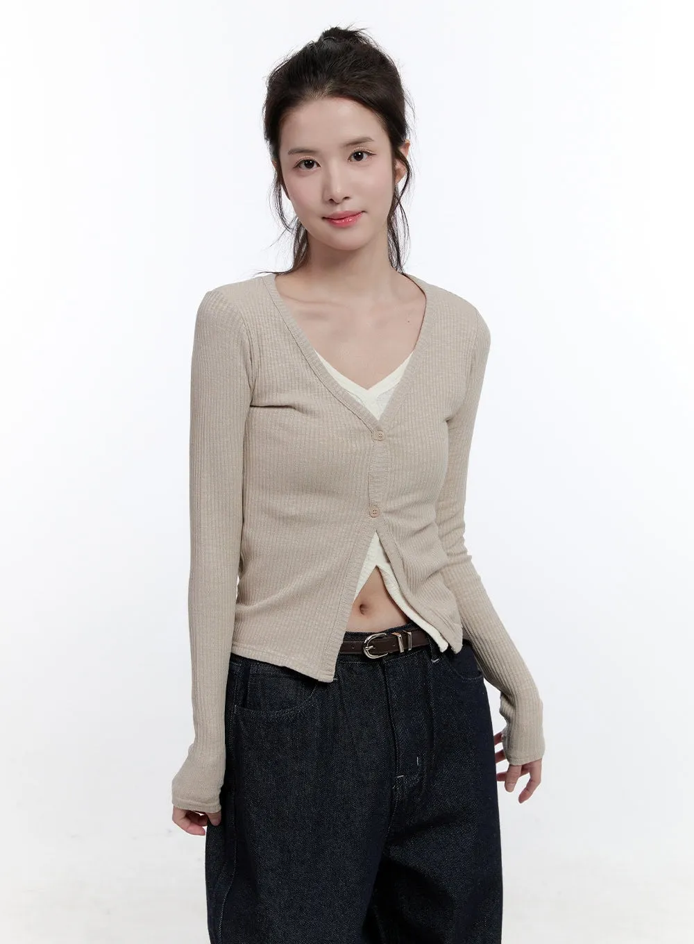 Color Block Layered Long Sleeve ON418