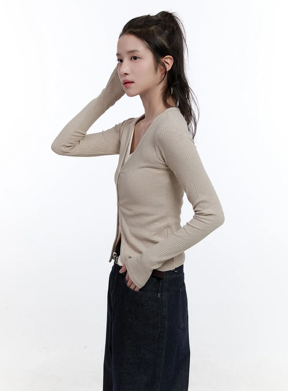 Color Block Layered Long Sleeve ON418
