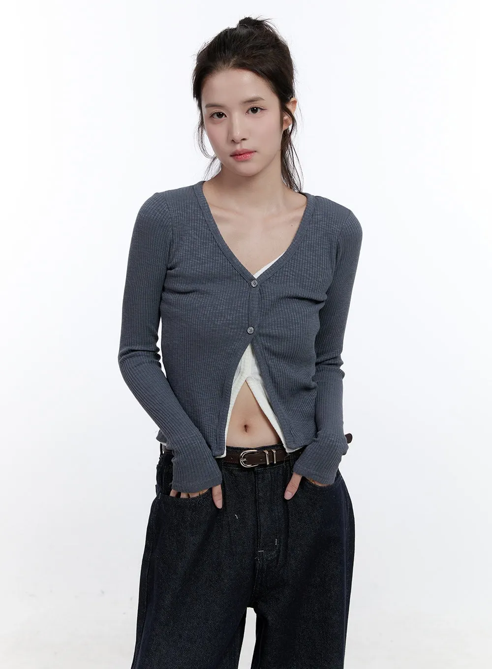 Color Block Layered Long Sleeve ON418
