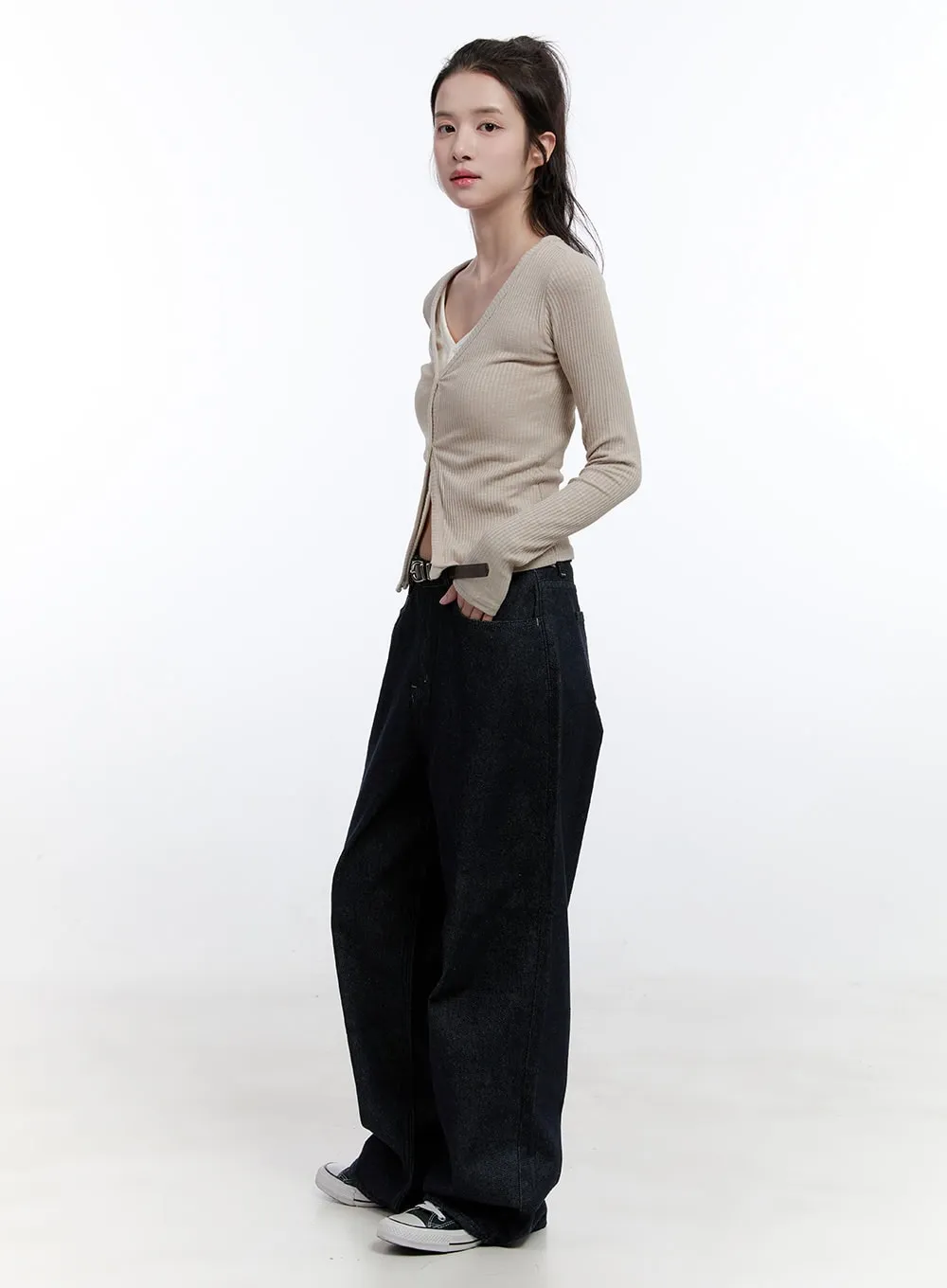 Color Block Layered Long Sleeve ON418