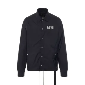 DRKSHDW Snapfront Logo Jacket in Black/Oyster
