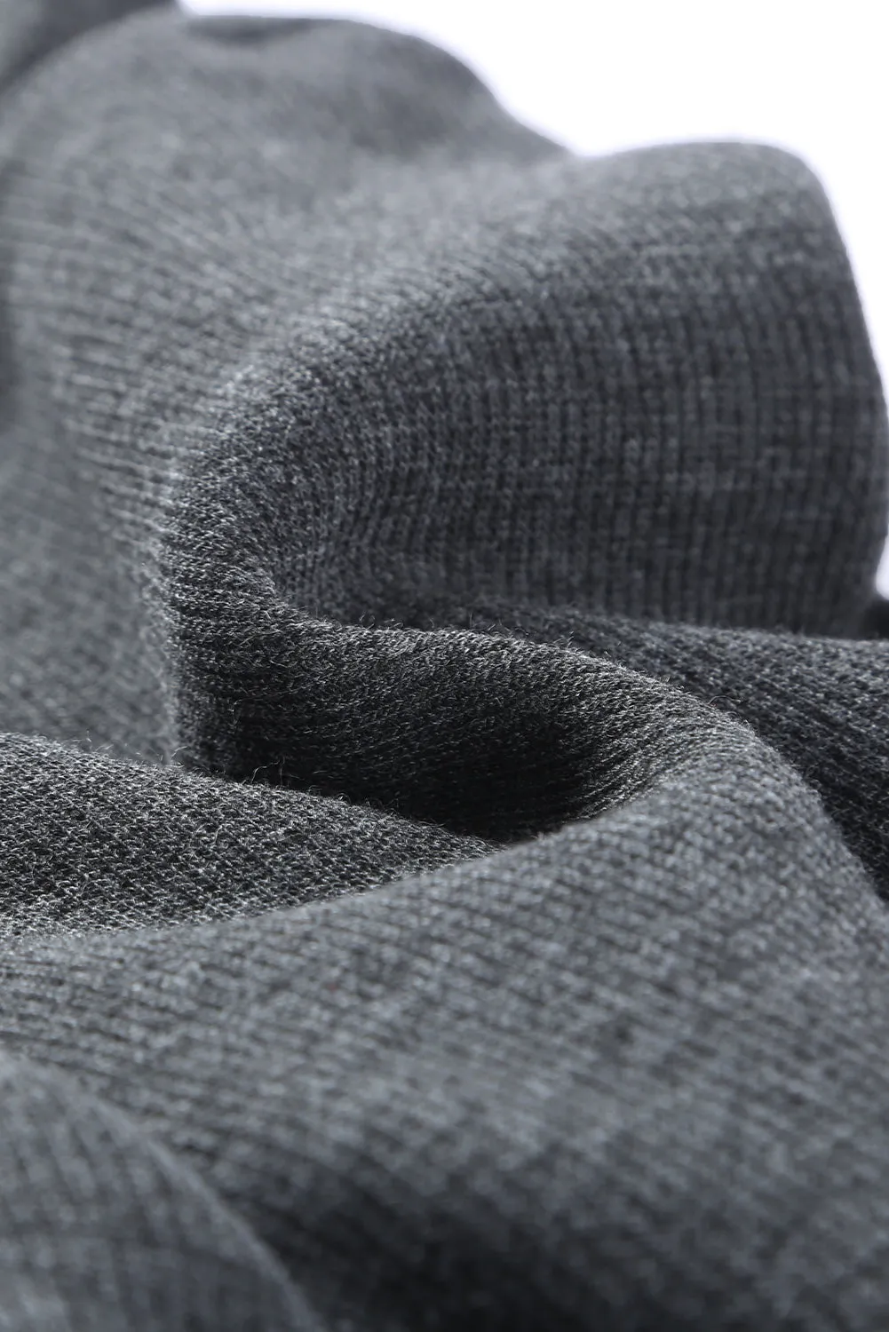 Fleece Lined Ribbed Knit High Waist Leggings