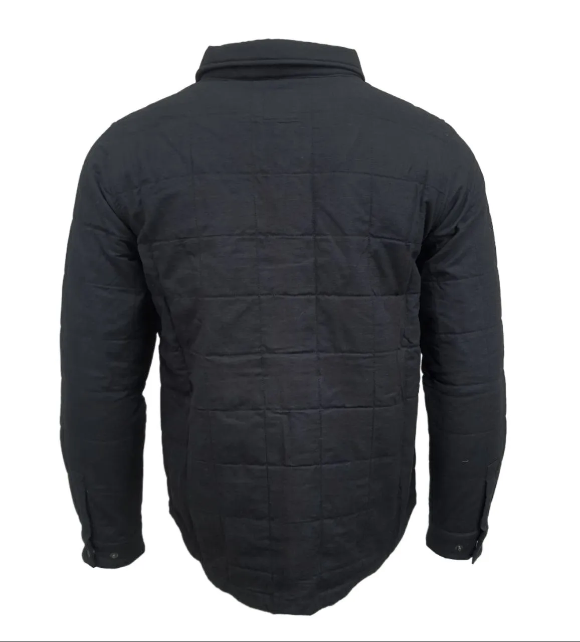 HoodLamb Men's Black Quilted Hemp Jacket Shirt 420 MTJ004 NWT