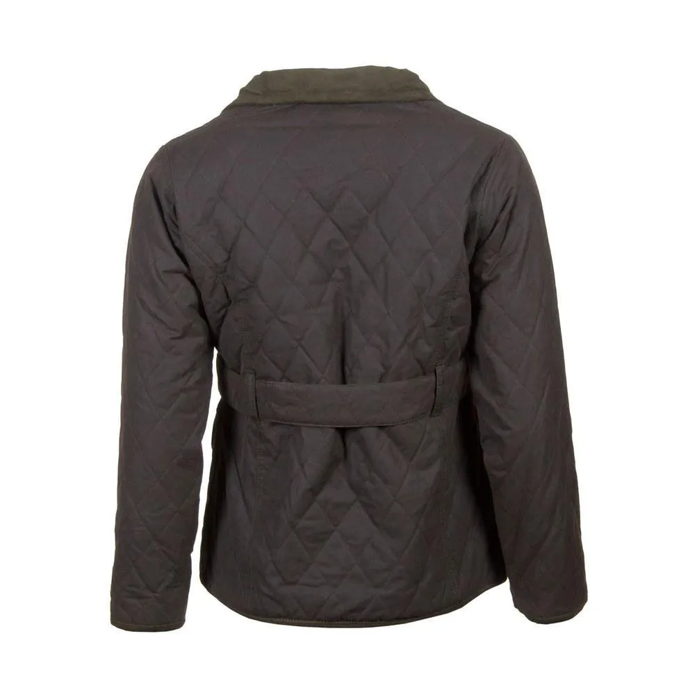 Ladies Rydale Belted Diamond Quilted Waxed Country Jacket
