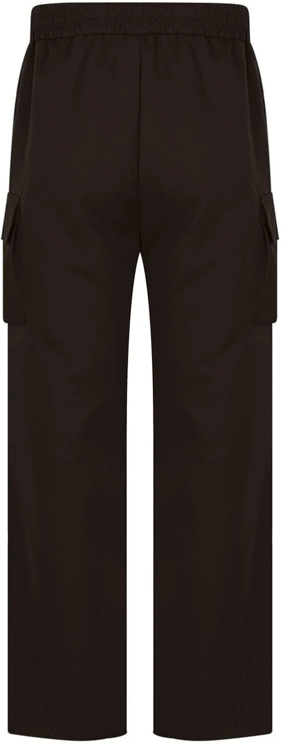 Mens Cargo Pants Elastic Waist Drawstring Slim Fit Skinny Joggers for Men Lightweight Hiking Pants with Multi Pockets