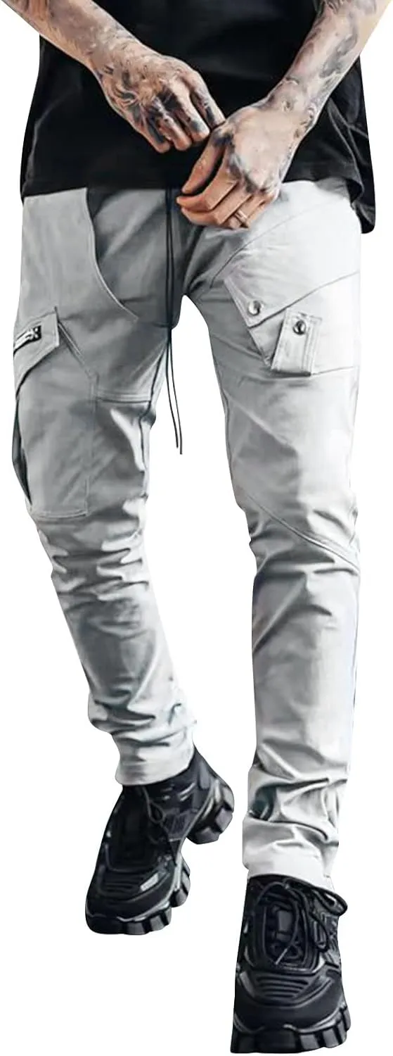 Mens Cargo Sweatpants Mens Boot Cut Work Pants Baggy Khaki Pants Mens Relaxed fit Mountain Khaki Khaki Pants for Men