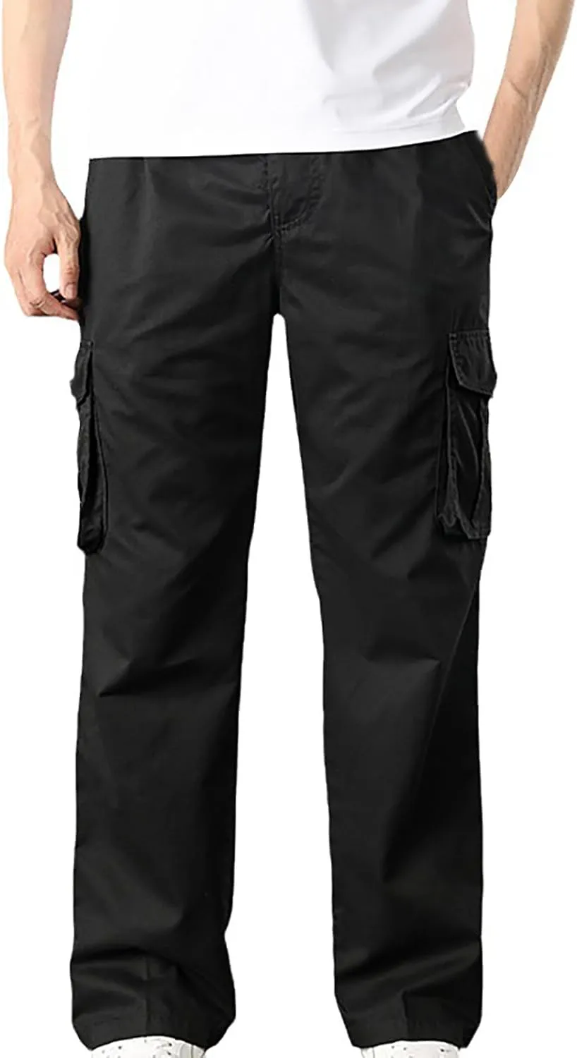 Men's Outdoor Comfort Flex Cargo Pant Breathable Work Pants for Men Dark Grey Baggy Pants Flex Relaxed fit Cargo