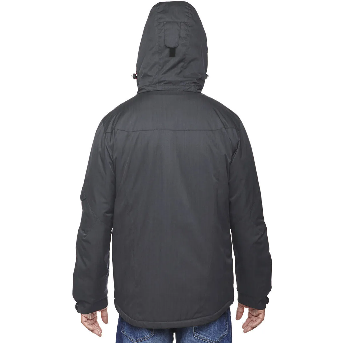 North End Men's Carbon Rivet Textured Twill Insulated Jacket