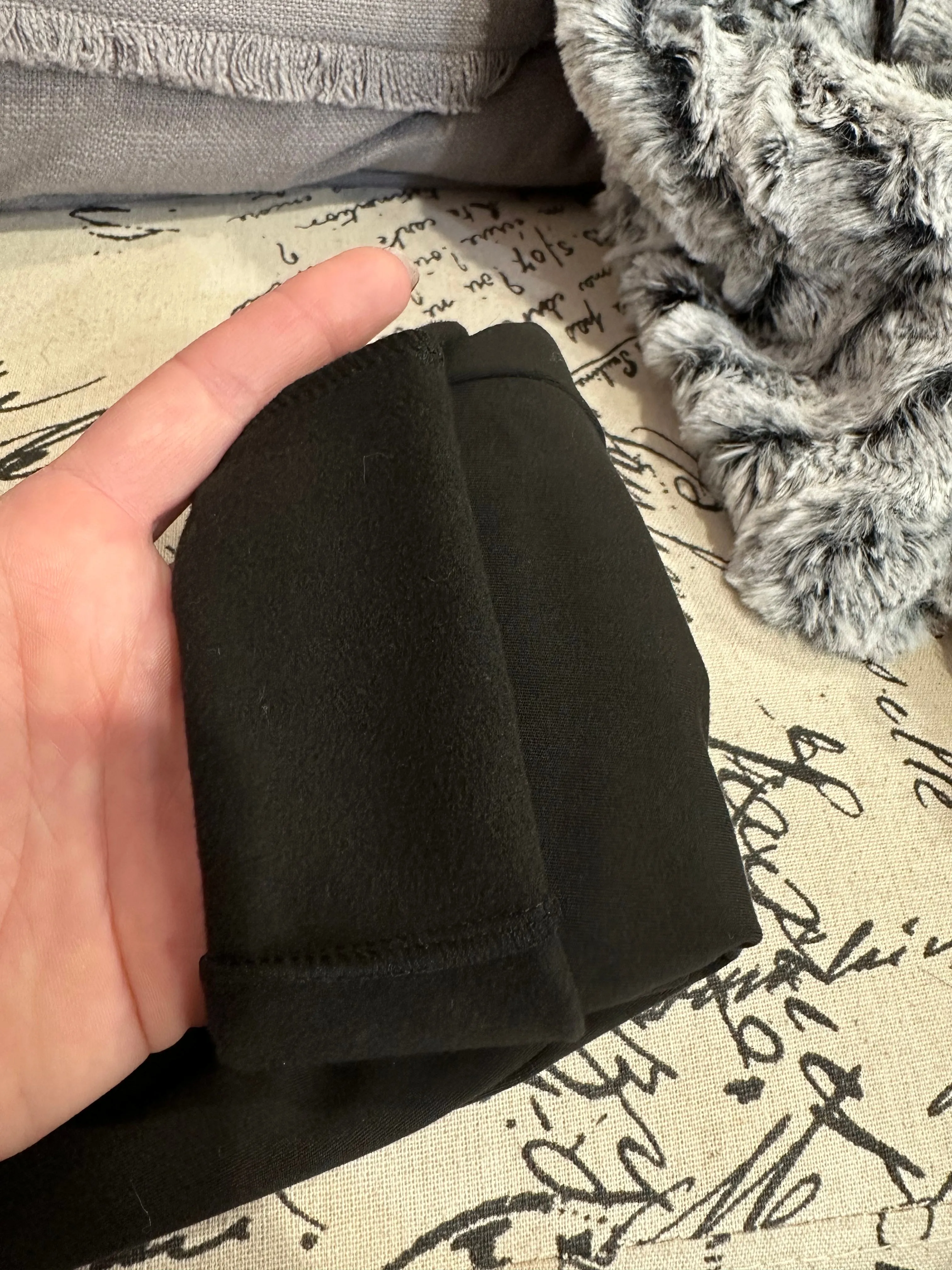 PREORDER Black Fleece Lined Leggings With OR Without Pockets