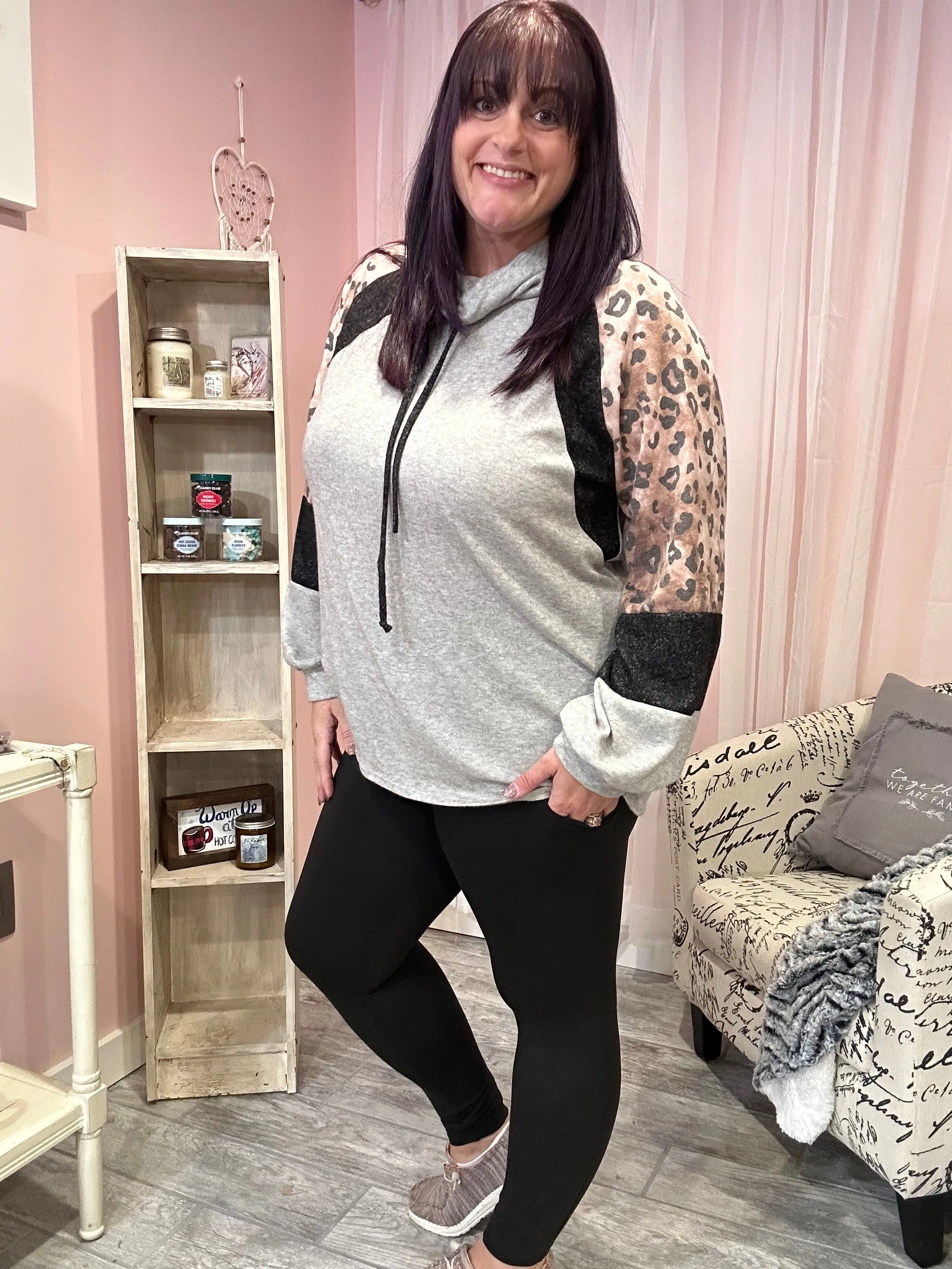 PREORDER Black Fleece Lined Leggings With OR Without Pockets