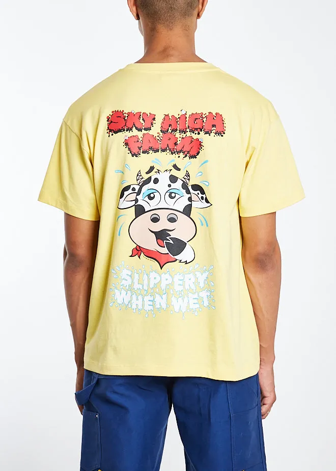 Sky High Farm Flatbush Printed S/S T-Shirt (Yellow)