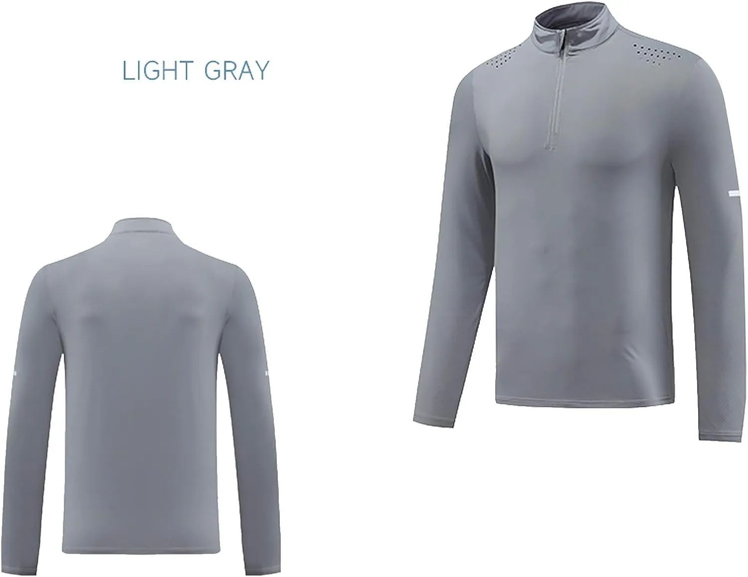 Sun Protection Shirt for Mens Casual Lightweight Long Sleeve Rash Guard Fishing Outdoor Sports Running Tees Tops