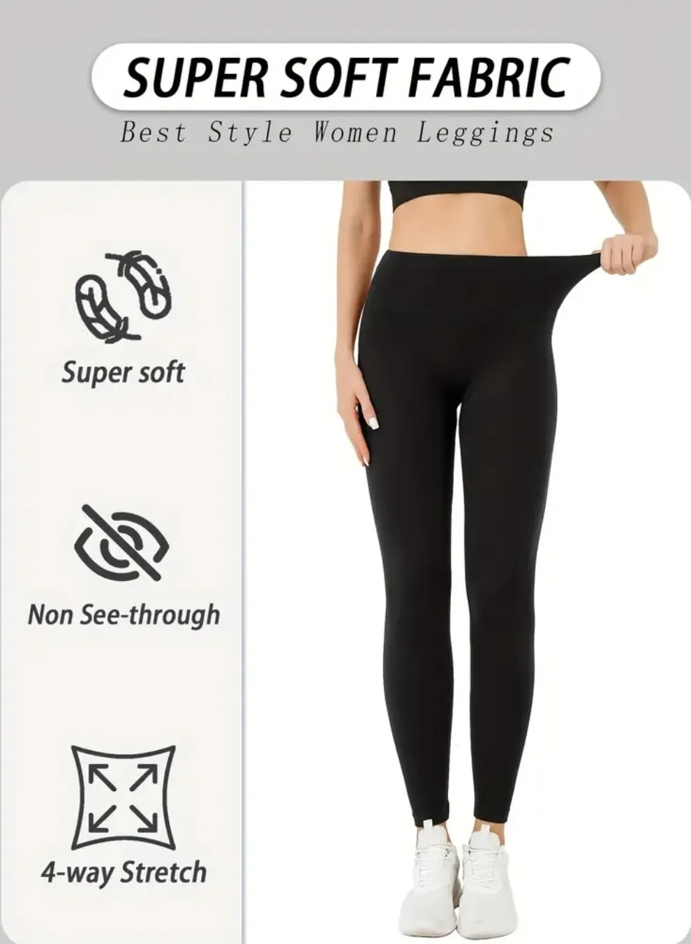 Super Soft Leggings ☆Black or Grey