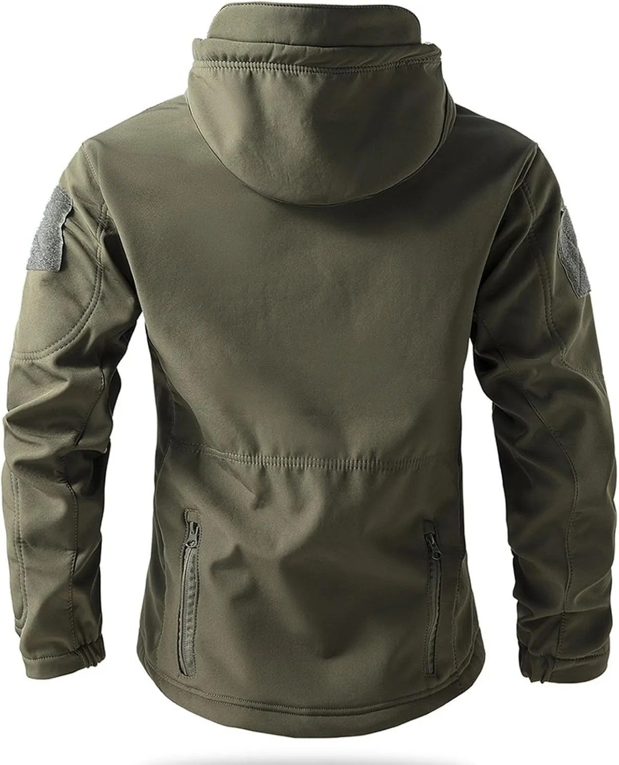 Tactical Hoodie for Men Softshell Fleece Lined Jacket Insulated Thermal Military Jacket Waterproof Warm Coat Tops