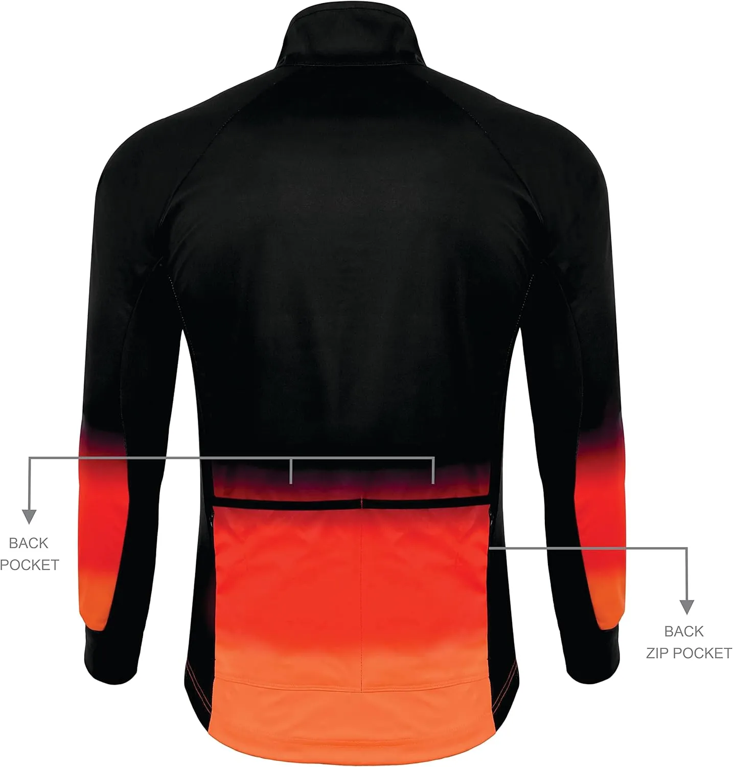 Thermal Softshell Cycling Jacket Windproof Winter Bike Jacket