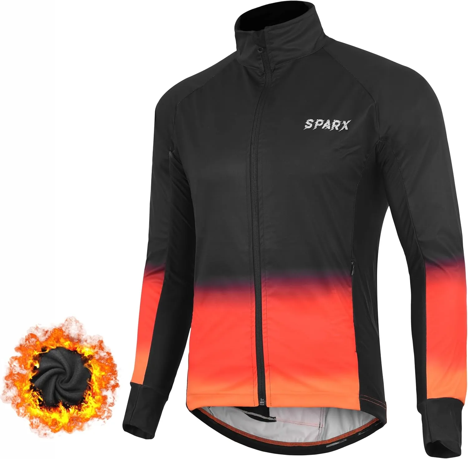 Thermal Softshell Cycling Jacket Windproof Winter Bike Jacket