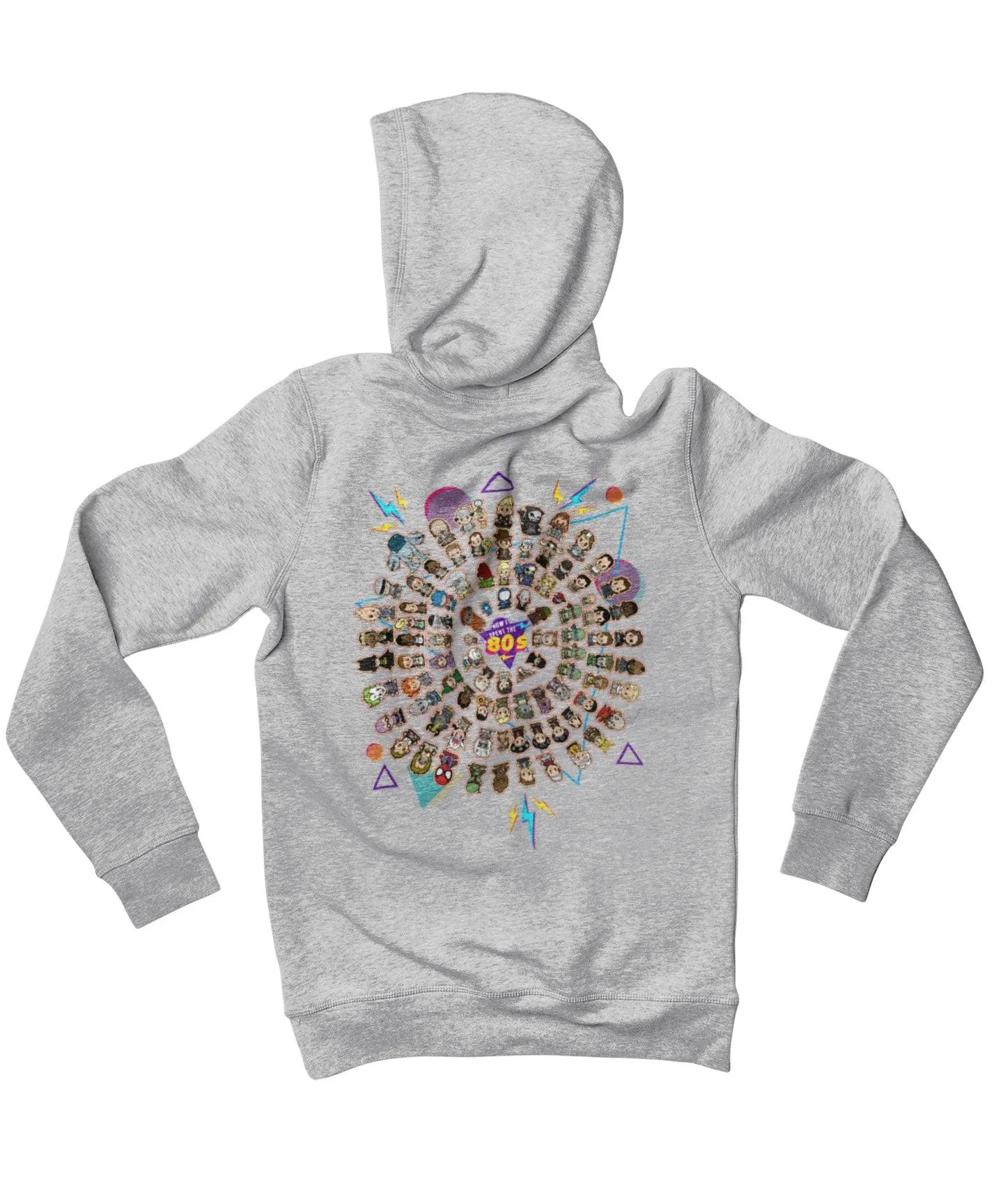 Top Notchy Circular How I Spent The 80s Back Printed Hoodie