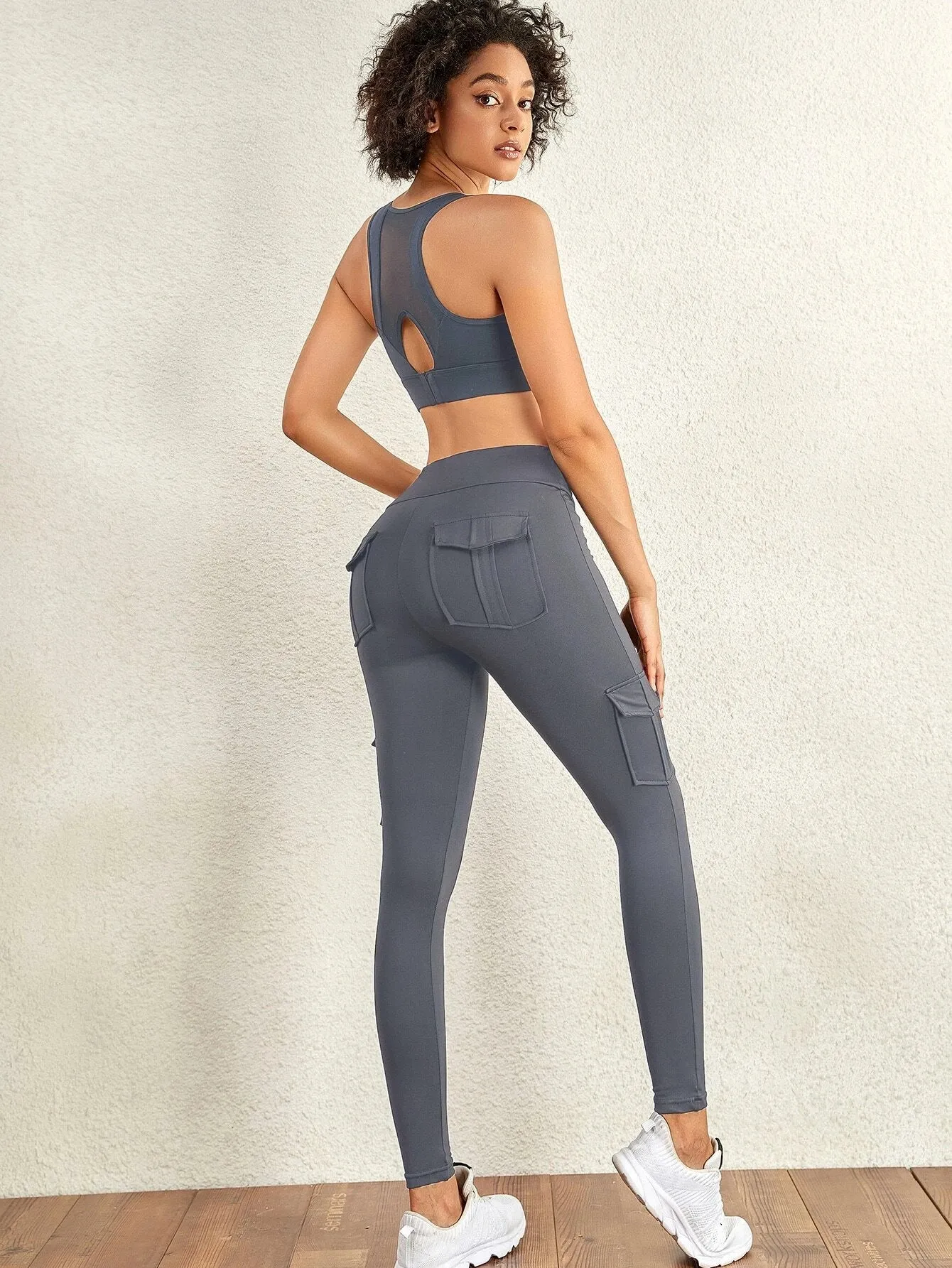 Workout Running Yoga Stretch Cargo Pants