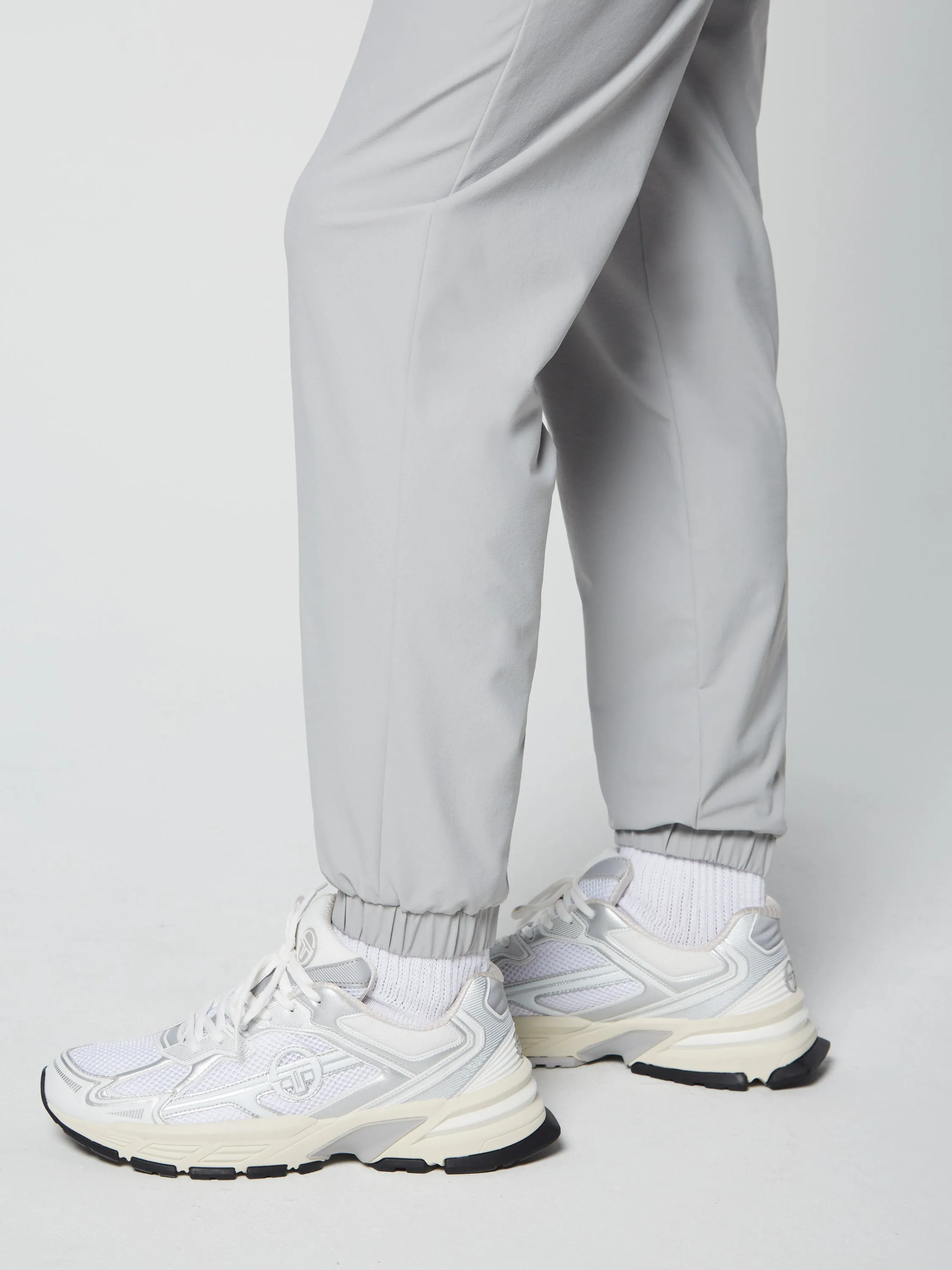 Woven Cargo Jogger Pants- Heather Grey